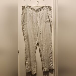 H/G Linen pants EUC XL tan